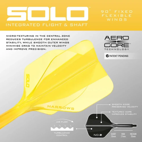 Image de Ailettes Harrows Solo Integrated Standard No2 Jaunes