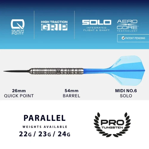 Image de Fléchettes pointe acier Harrows Flux Pro Tungsten QP