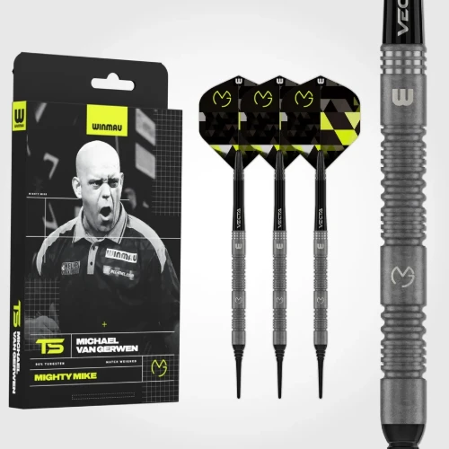 Afbeeldingen van Winmau Michael van Gerwen TS 90% SP Softtip Dartpijlen