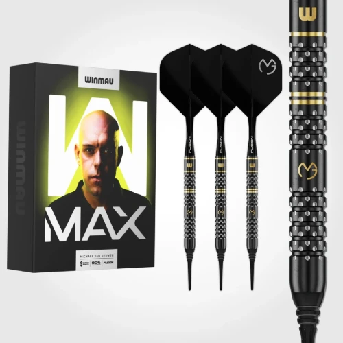 Afbeeldingen van Winmau Michael van Gerwen W-Max 90% SP Softtip Dartpijlen