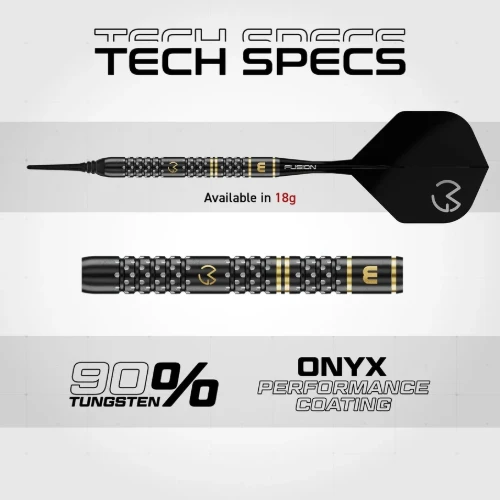 Afbeeldingen van Winmau Michael van Gerwen W-Max 90% SP Softtip Dartpijlen